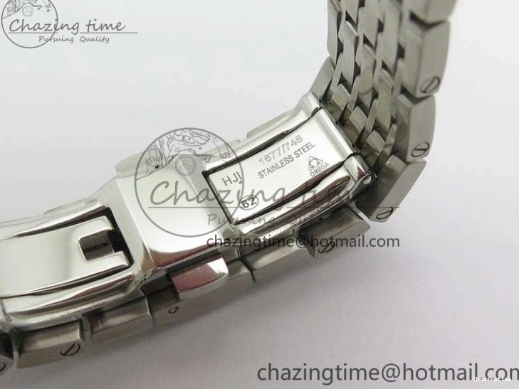 0402 De Ville Chronograph SS OMF 1:1 Best Edition Black Dial On SS Bracelet A Attractive 8150